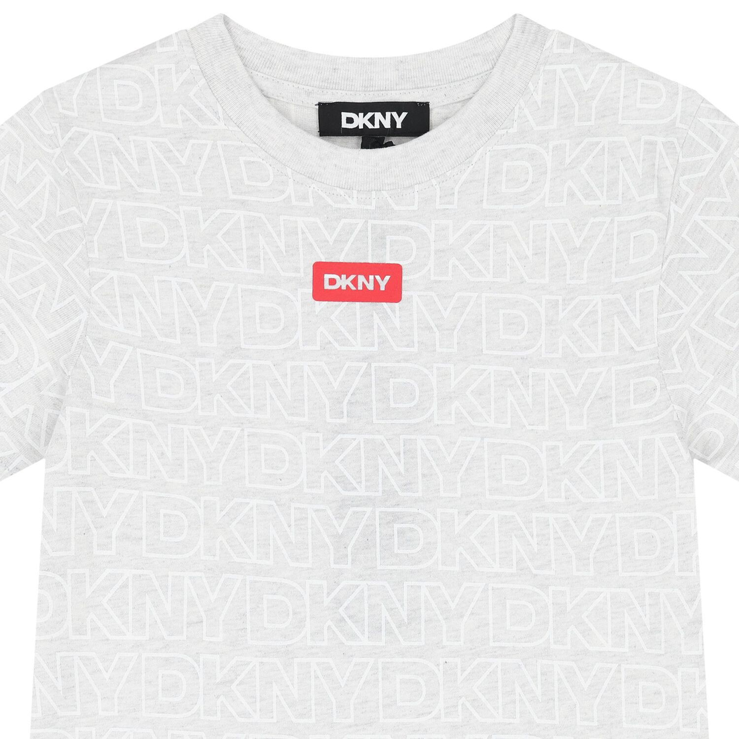 تي شيرت بالشعار باللون الرمادي للأولاد, 1, hi-res image number null