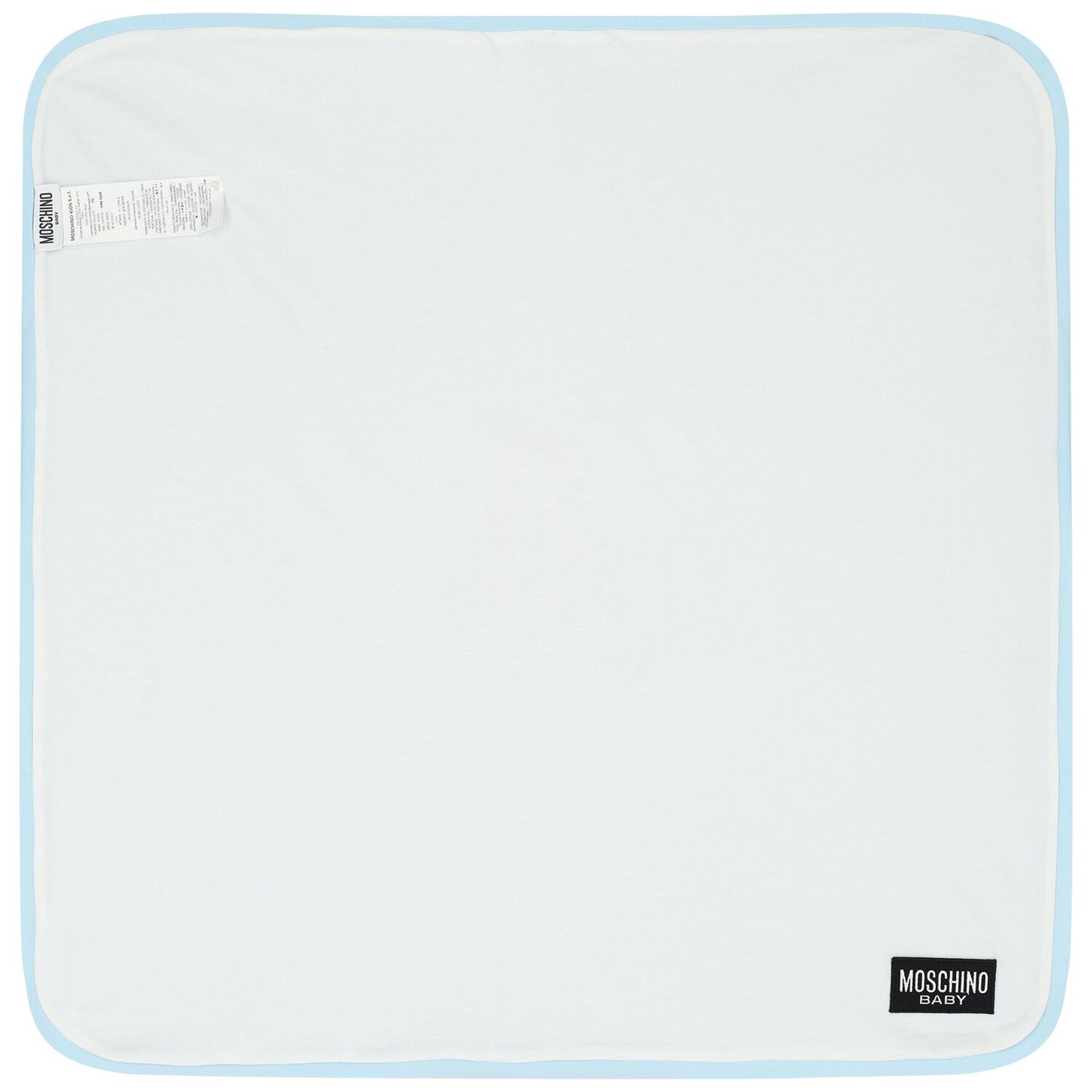 Blue Teddy Bear Logo Baby Blanket, 1, hi-res
