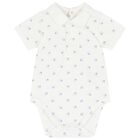 طقم دونجرى اطفال باللون الابيض والازرق , 1, hi-res