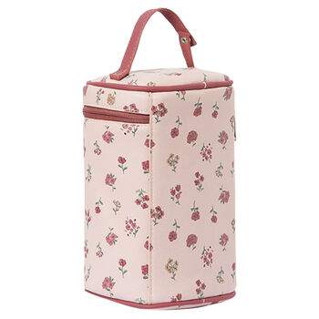 Baby Girls Pink Floral Thermal Bottle Bag