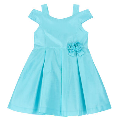 Girls Blue Flower Dress