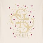 فستان بناتي بشعار باللون العاجي والأحمر, 1, hi-res