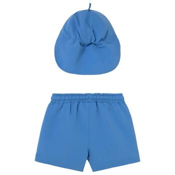 Younger Boys Blue Swim Shorts Set