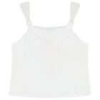 Girls White & Lilac Shorts Set, 1, hi-res