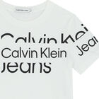 تيشيرت أولاد بالشعار باللون الابيض, 1, hi-res