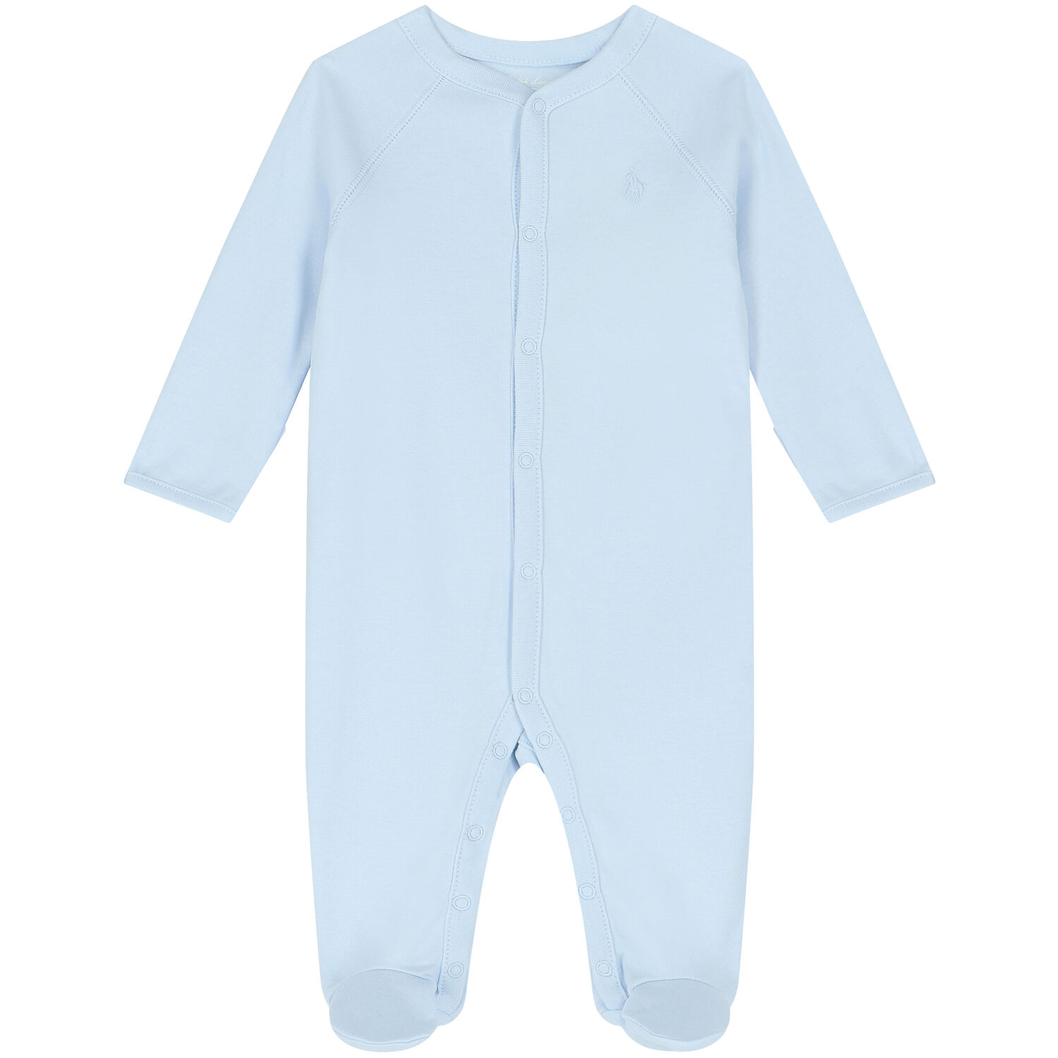 Baby Boys Blue Logo Babygrow, 2, hi-res