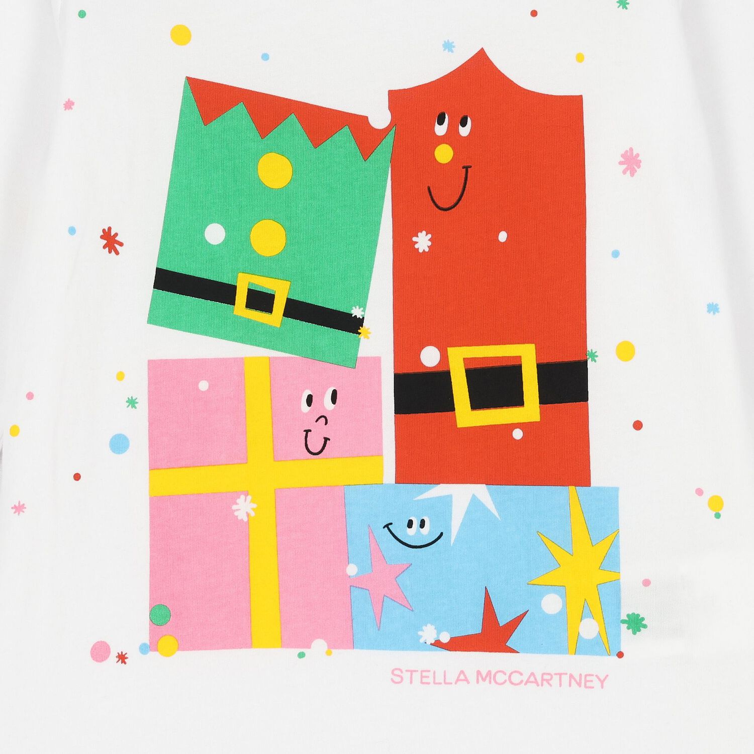 Girls White Gifts Long Sleeve Top, 1, hi-res