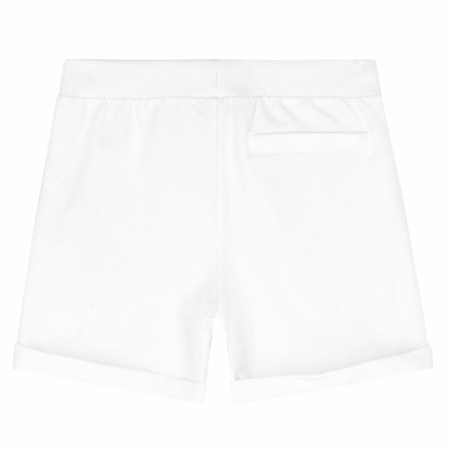 Girls White Logo Shorts, 3, hi-res