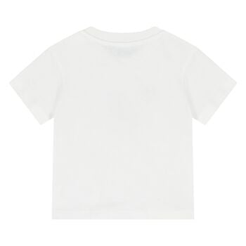 Younger White Teddy Bear Logo T-Shirt