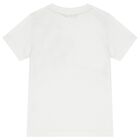Boys White Logo T-Shirt, 1, hi-res