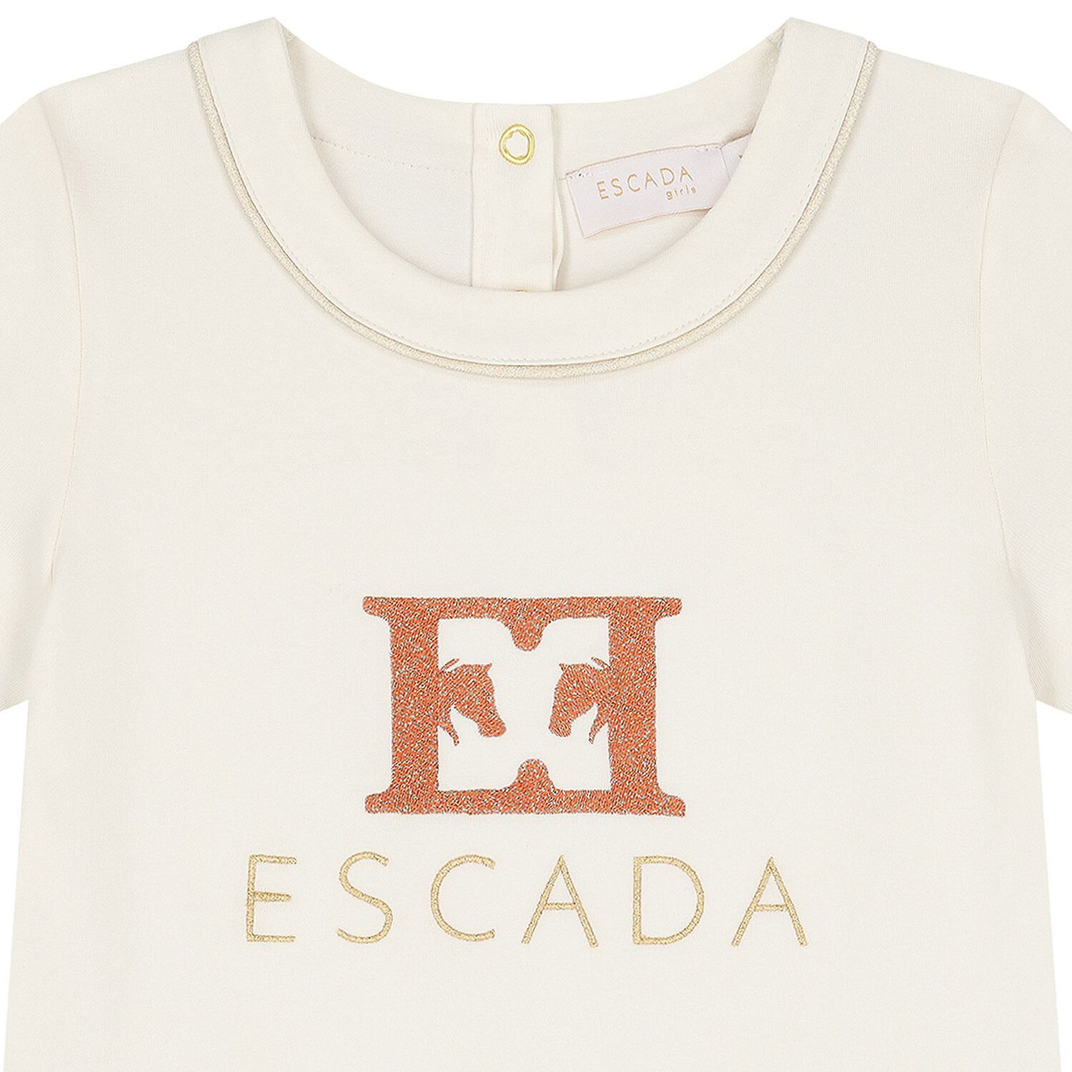 Girls Ivory Logo T-Shirt, 1, hi-res image number null