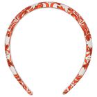 Girls White & Orange Majolica Headband, 1, hi-res