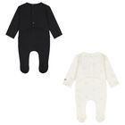 Black & Ivory Tiger Babygrows ( 2 Pack ) , 1, hi-res
