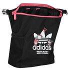 حقيبة ظهر بنات بالشعار باللون الأسود, 1, hi-res