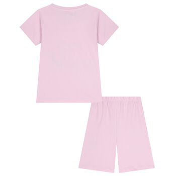 طقم شورت للبنات بتصميم هيلو كيتي باللون الأحمر