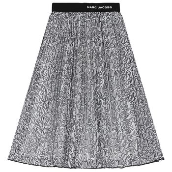 Girls Black & White Chiffon Skirt