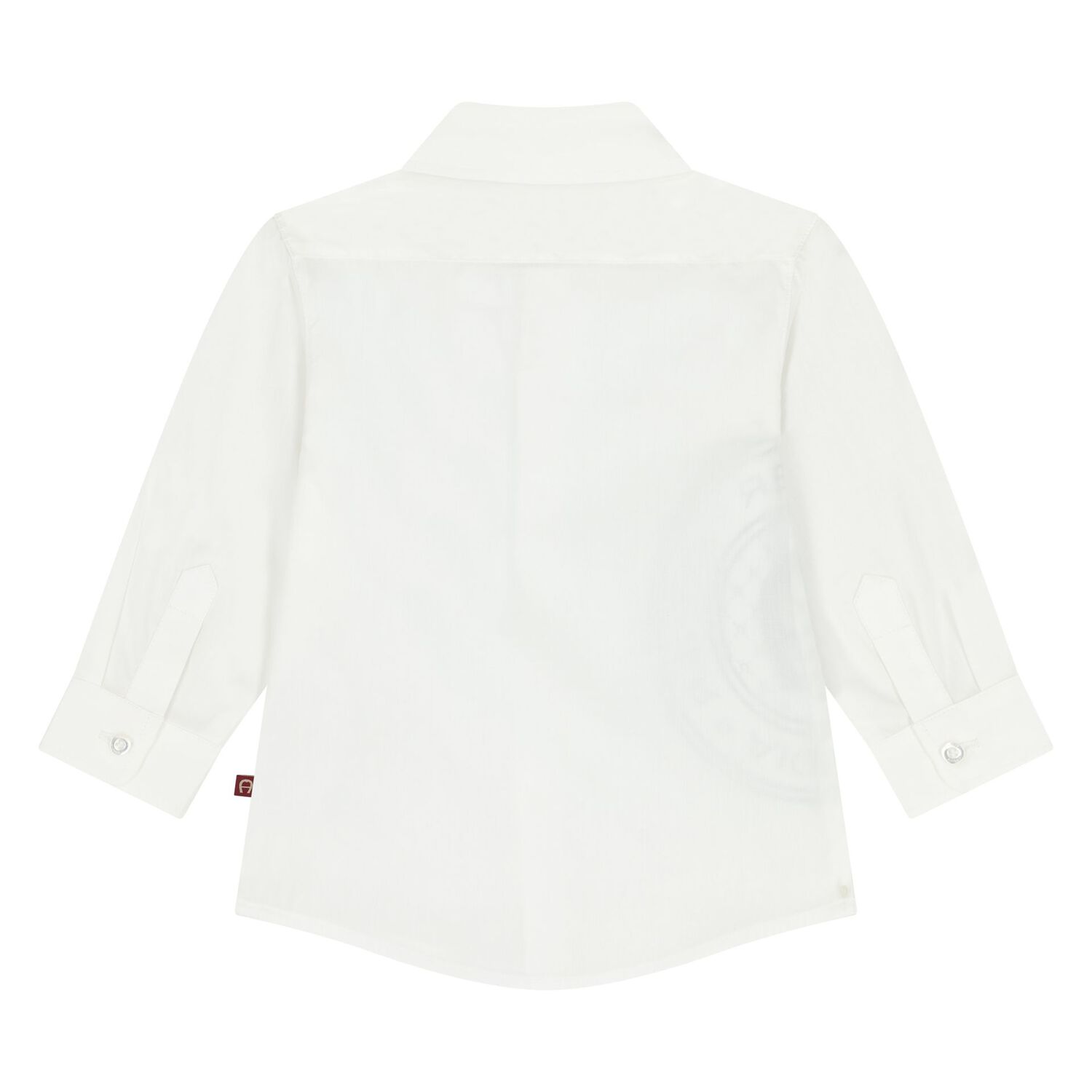 Younger Boys White Logo Shirt, 1, hi-res