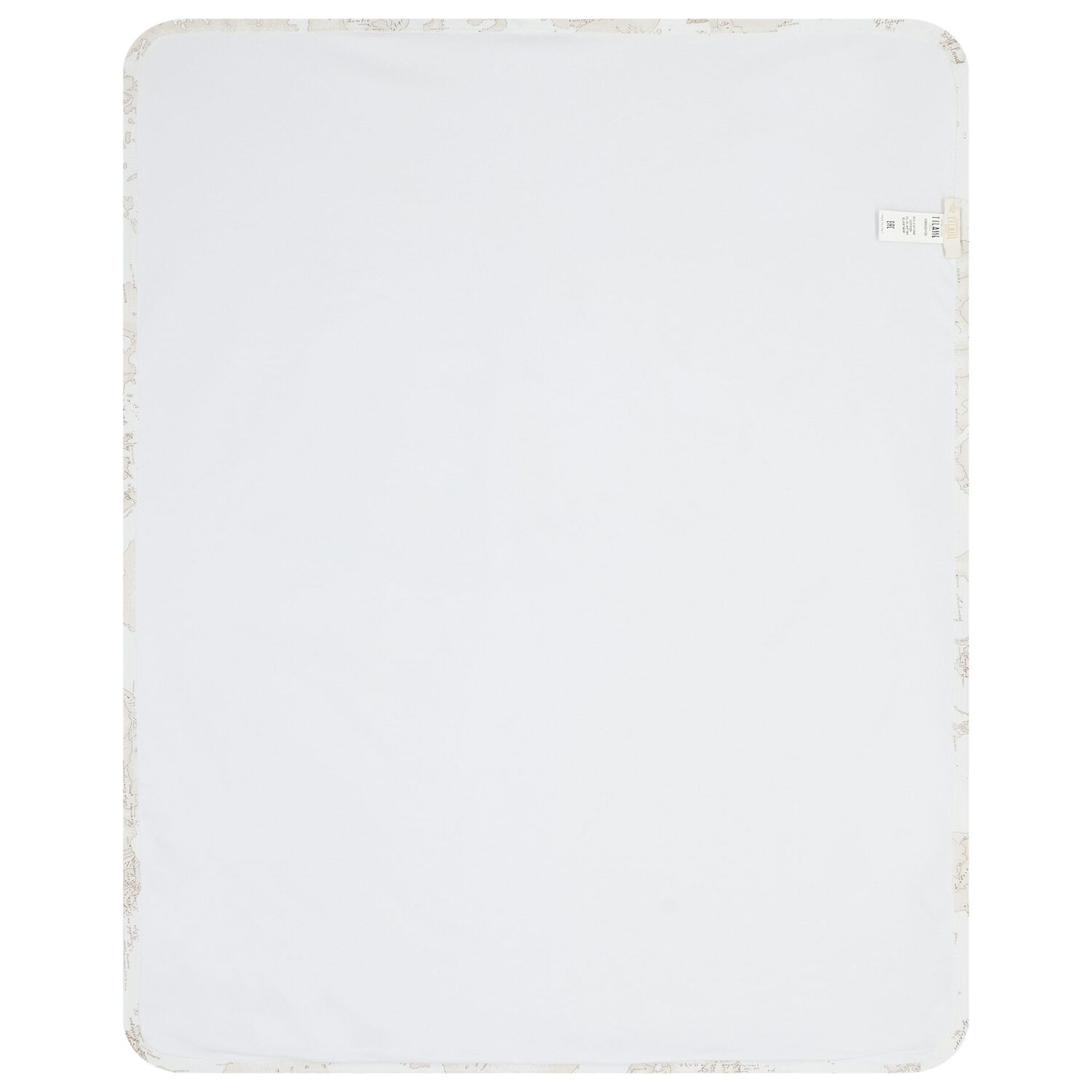 بطانية باللون بيضاء مزينة بشعار للبنات , 1, hi-res