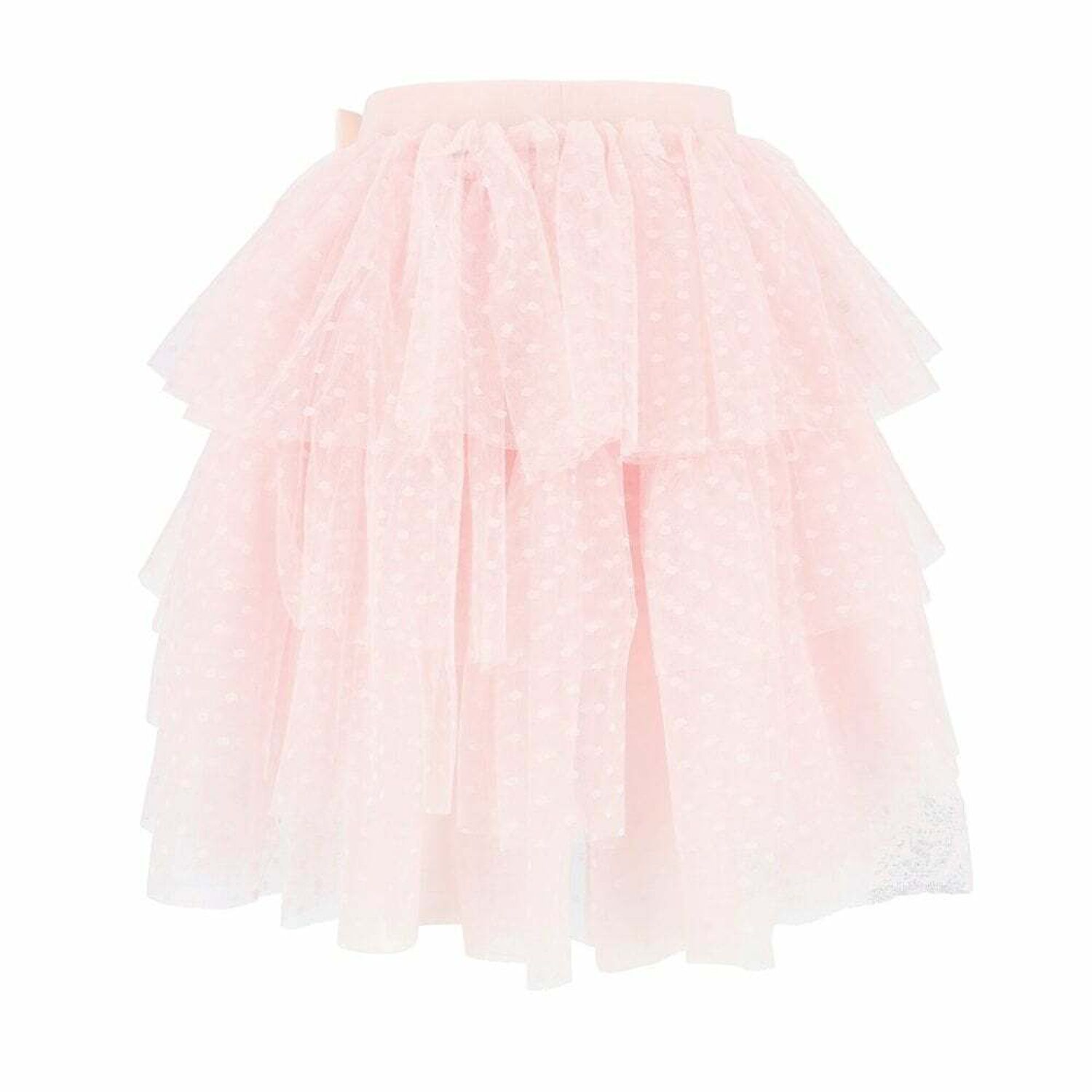 Girls Pink Tulle Skirt, 1, hi-res