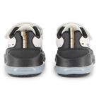 أحذية رياضية باللون بيضاء بشعار للأولاد, 1, hi-res