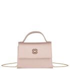 Girls Pink Crepe Handbag, 1, hi-res
