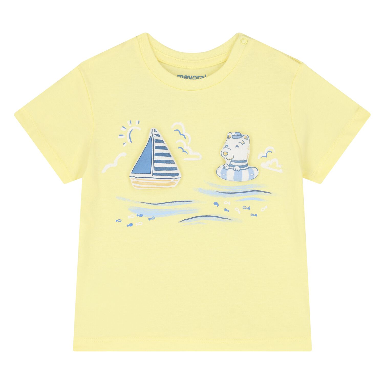 Younger Boys Yellow T-Shirt, 1, hi-res image number null