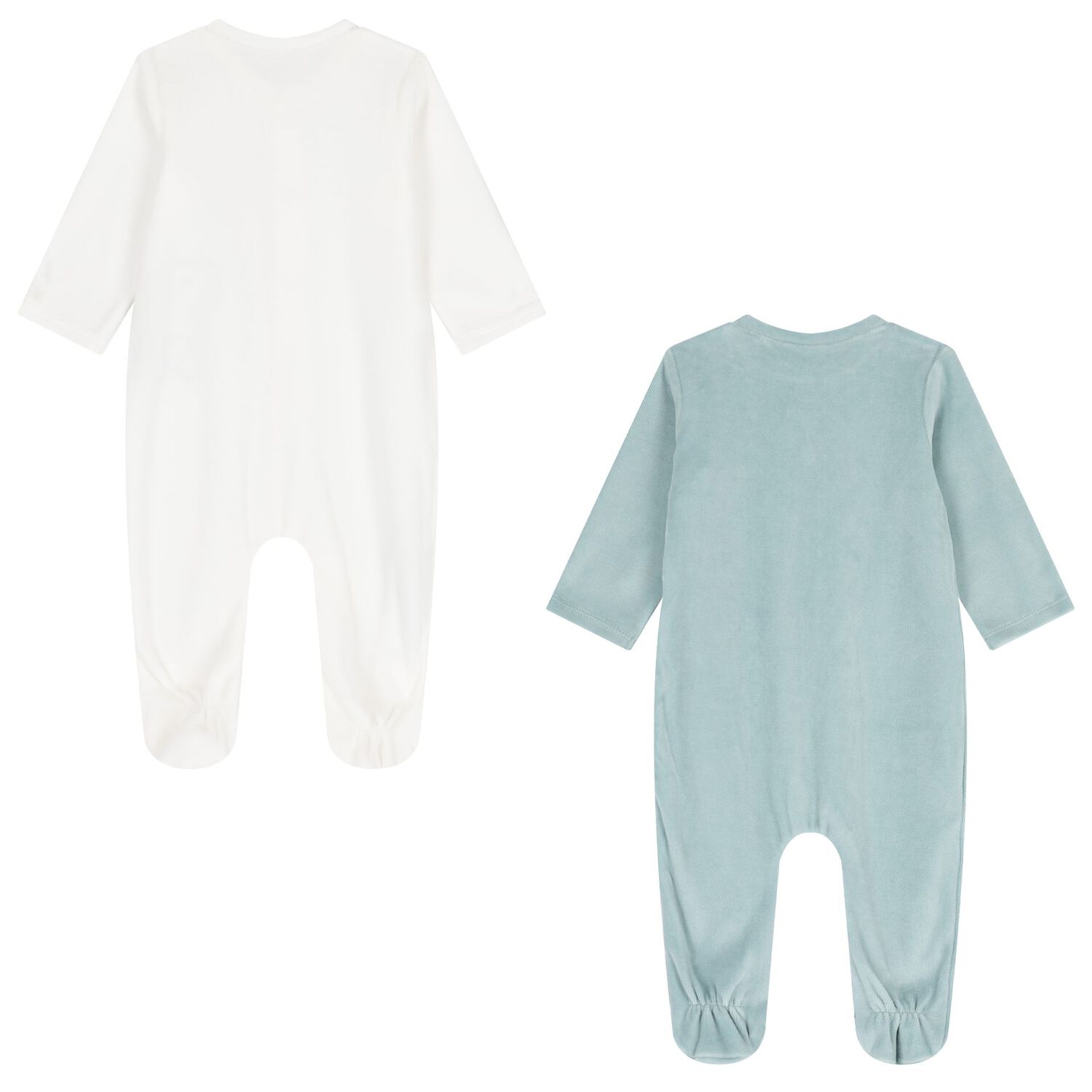 ملابس أطفال للأولاد الصغار بطبعة ديناصور باللونين الأبيض والأخضر (عبوة من قطعتين), 1, hi-res