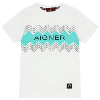 Boys White Logo T-Shirt