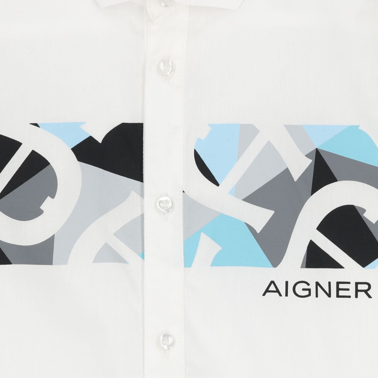 قميص أبيض بشعار للأولاد, 1, hi-res image number null