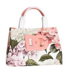 Girls Pink Floral Canvas Bag, 1, hi-res