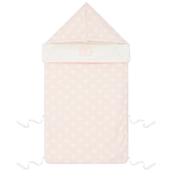 Baby Girls Pink & Ivory Logo Nest