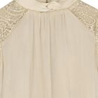 Girls Beige Embellished Trouser Set, 1, hi-res
