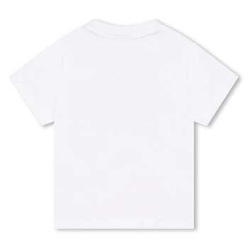 Younger Boys White Logo T-Shirt