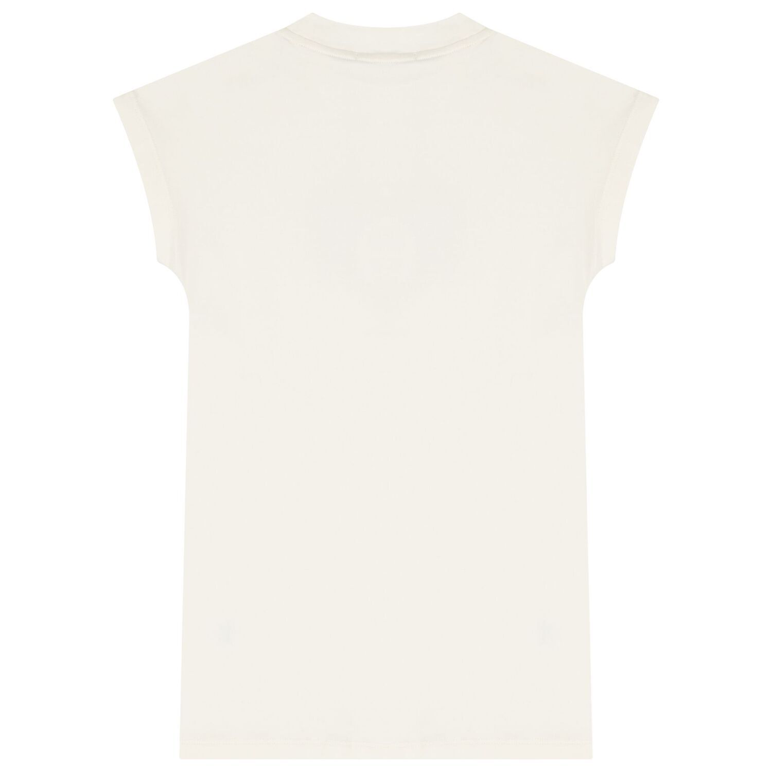 طقم فستان بنات بشعار القلب باللون العاجى, 1, hi-res