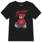 Black Teddy Bear Logo T-Shirt , 2, hi-res