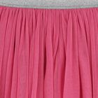 Girls Pink Pleated Tulle Skirt , 1, hi-res