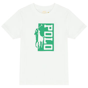 Boys White Logo T-Shirt