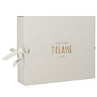 طقم هدايا ملابس أطفال بناتي بطبعة خريطة جغرافية باللونين الوردي والبيج, 2, hi-res