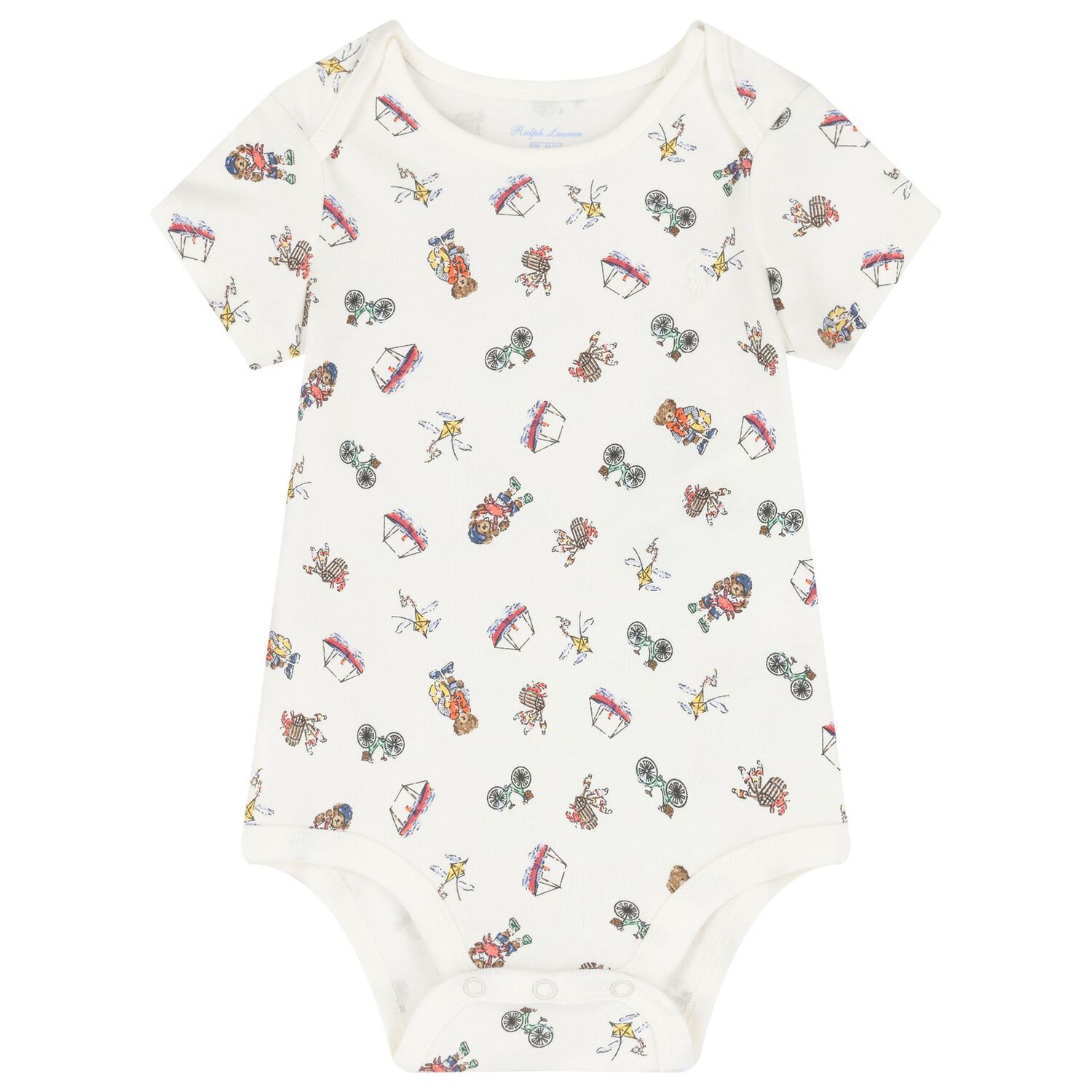 Ivory Polo Bear Bodysuits ( 2-Pack ), 1, hi-res