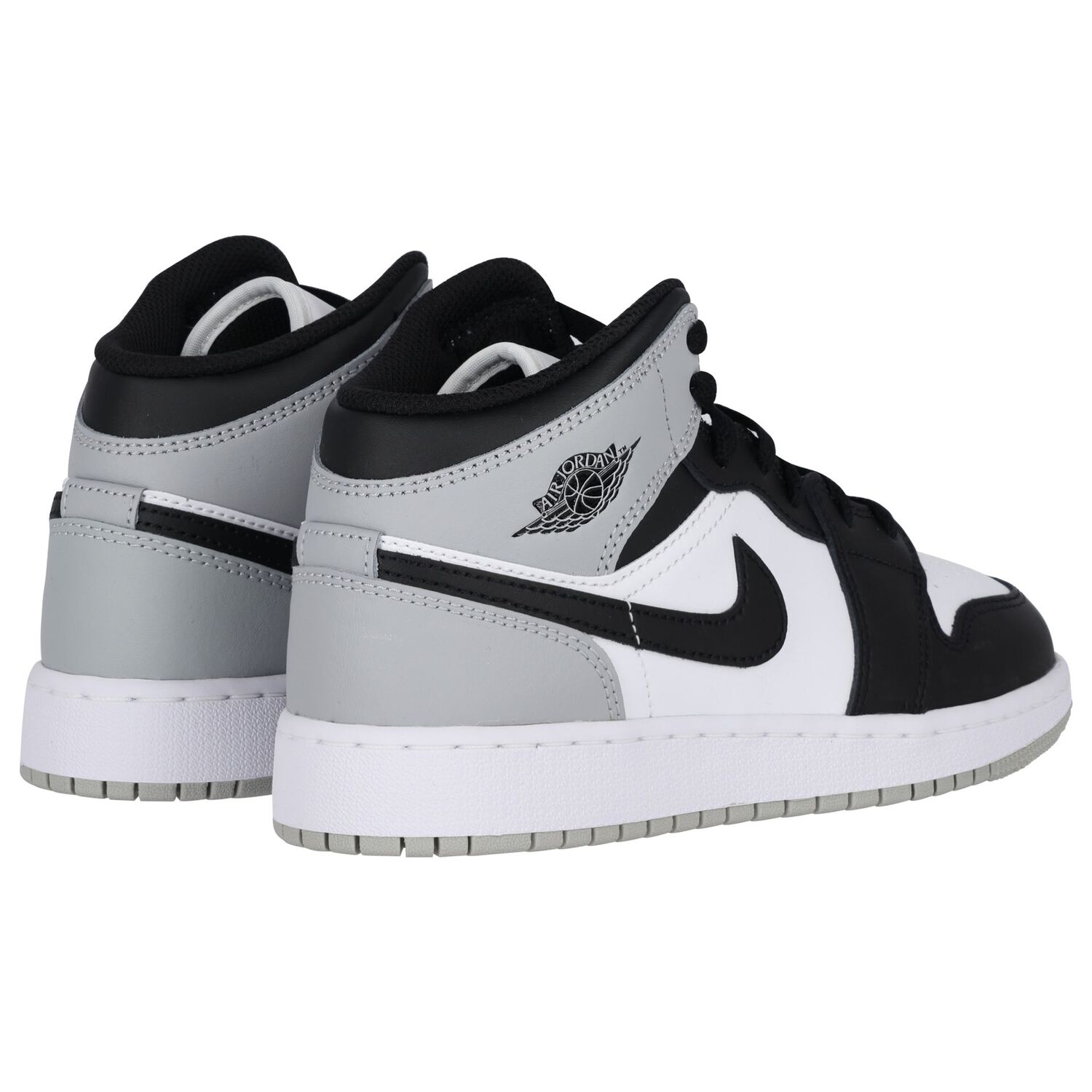 Black, White & Gold Air Jordan 1 Mid Trainers, 1, hi-res image number null