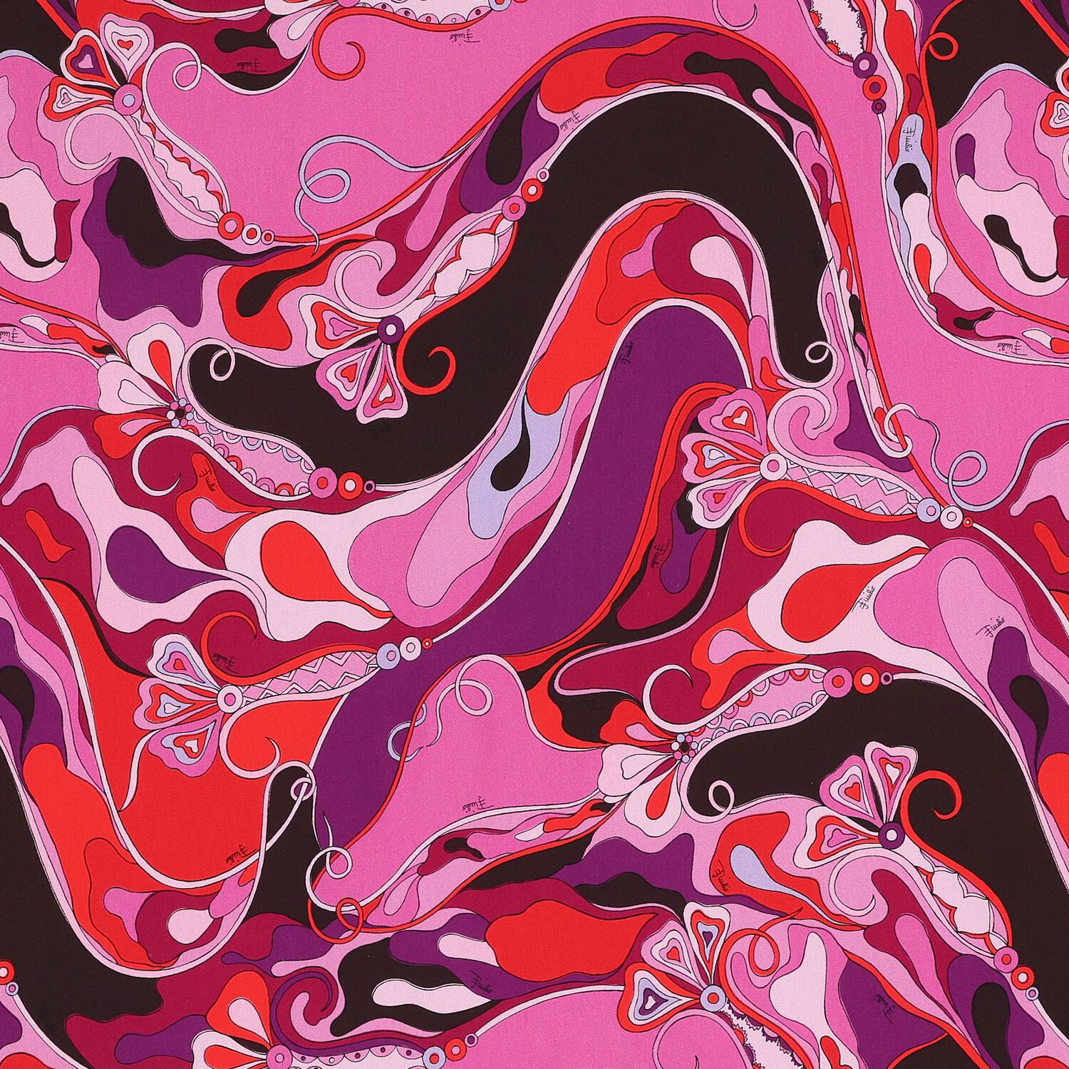 بطانية قطنية باللون وردية بطبعة زهرة الأوركيد للبنات الصغار (86 سم), 1, hi-res