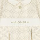 طقم هدايا أفرول بالشعار باللون العاجي, 1, hi-res