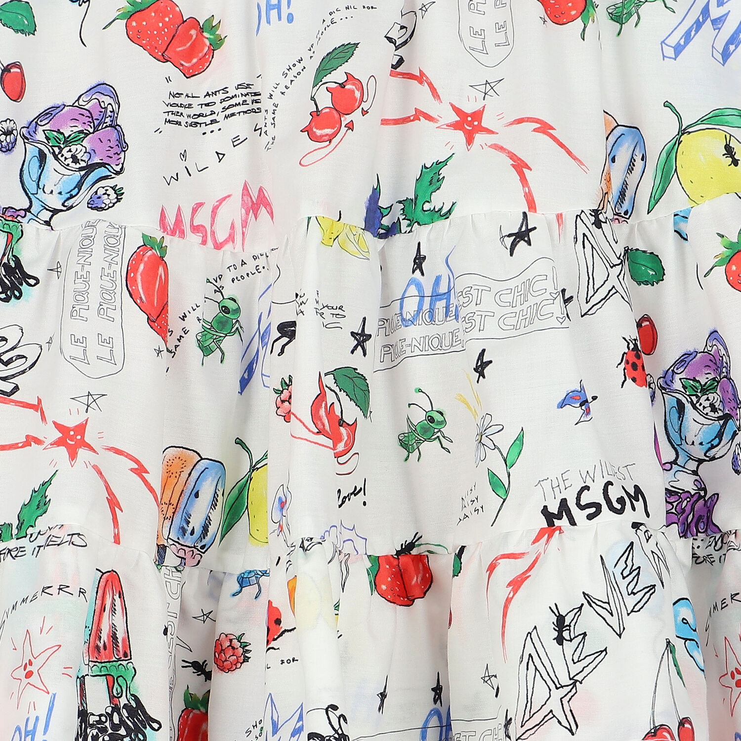 Girls White Logo Skirt, 1, hi-res image number null