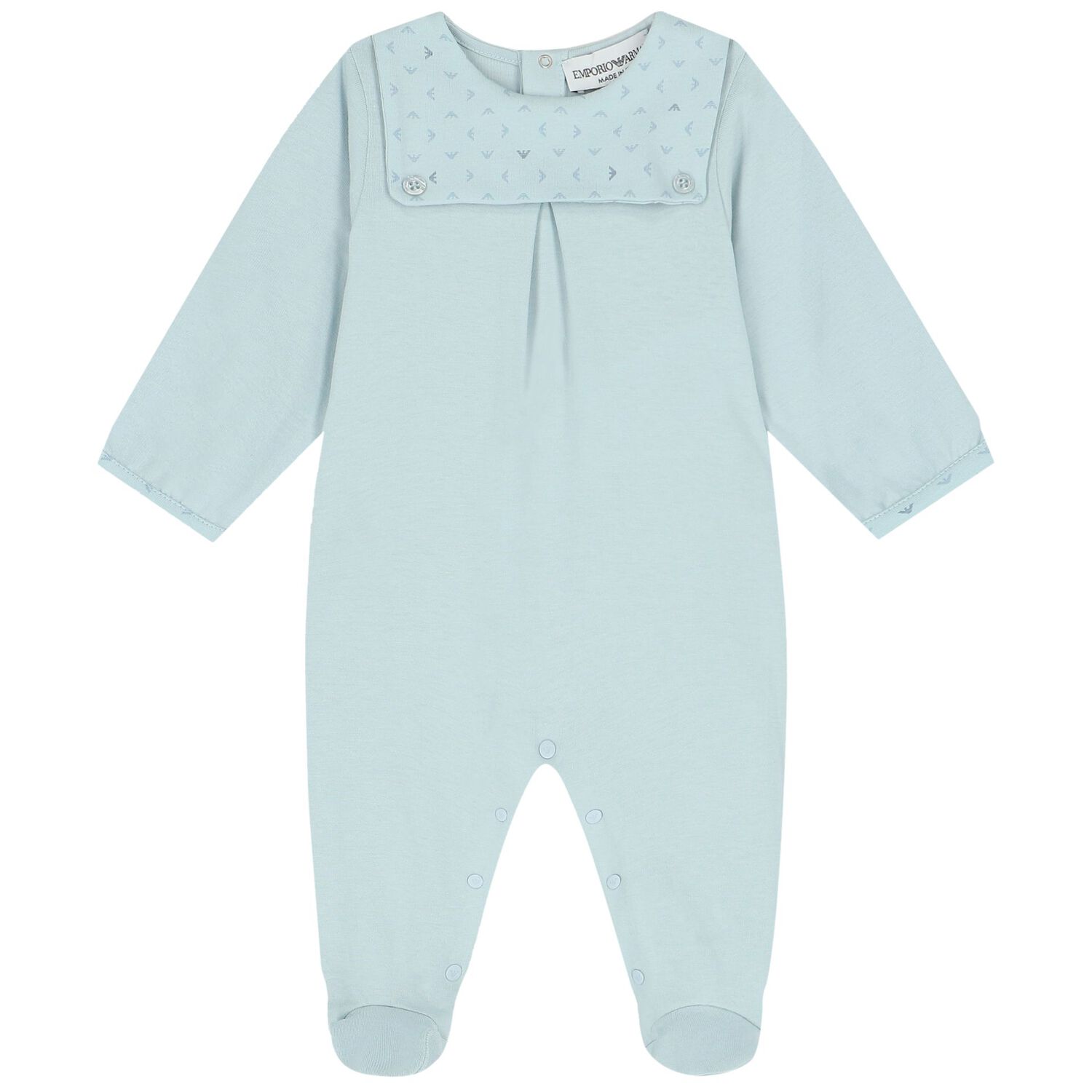 Baby Boys Blue Logo Babygrow Gift Set, 3, hi-res