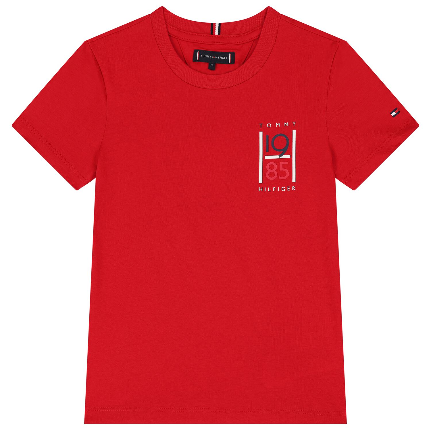 Boys Red Cotton Graphic T-Shirt, 2, hi-res image number null