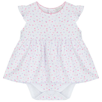 Baby Girls White Fairytale Wishes Bodysuit Dress