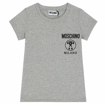 Girls Grey Logo T-Shirt