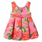 فستان بنات بطبعة الزهور باللون الزهري, 1, hi-res