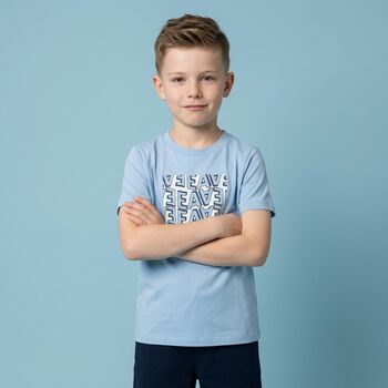 Boys White & Blue T-Shirts ( 2 Pack )