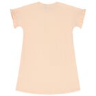 فستان بنات بالشعار باللون الوردى, 2, hi-res